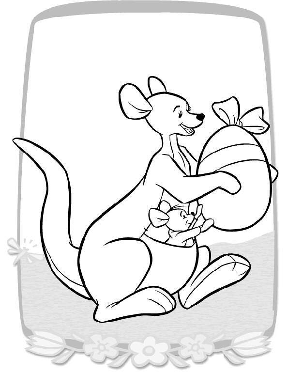 coloriage l oeuf de paques de petit gourou